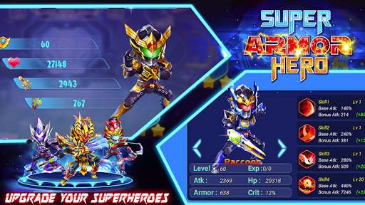 Superhero Armor - Gameplay image of android game