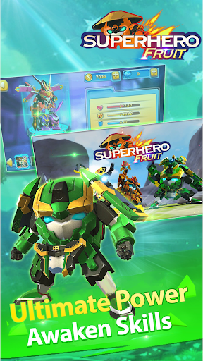 Superhero Fruit: Robot Fight - Gameplay image of android game
