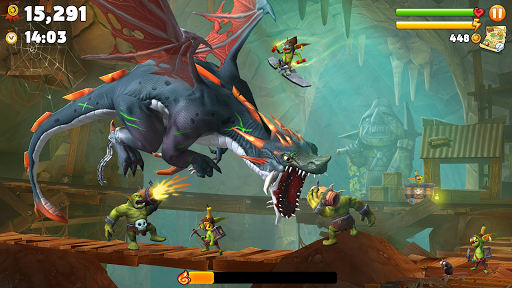 Hungry Dragon - Gameplay image of android game