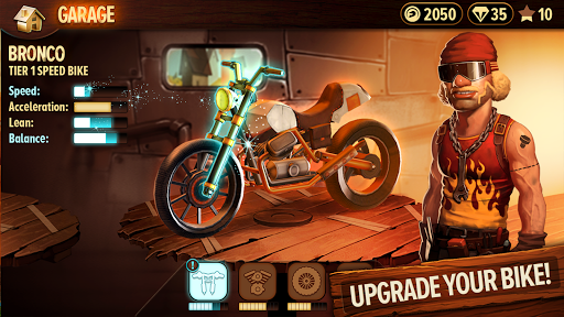 Trials Frontier - Gameplay image of android game