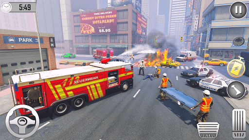 Firefighter :Fire Brigade Game - Gameplay image of android game