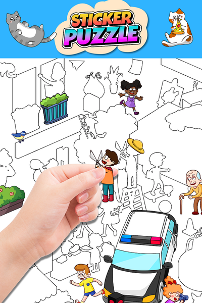 Sticker Puzzle: DIY Notebook - عکس بازی موبایلی اندروید