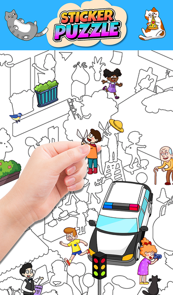 Sticker Puzzle: DIY Notebook - عکس بازی موبایلی اندروید