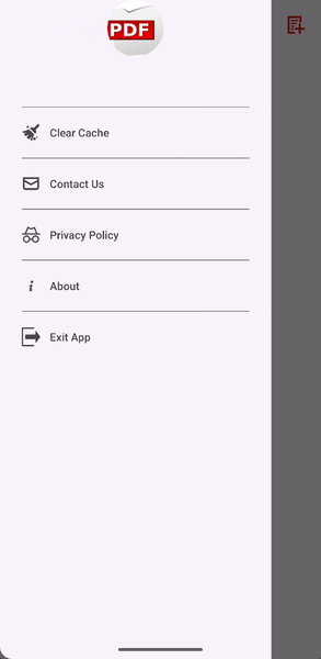 PDF Reader - Image screenshot of android app