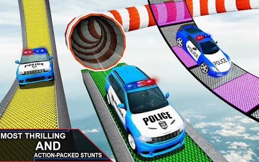 US Police Car Stunt Games 2023 - Gameplay image of android game