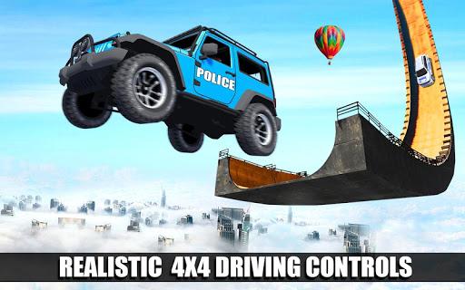 US Police Car Stunt Games 2023 - Gameplay image of android game