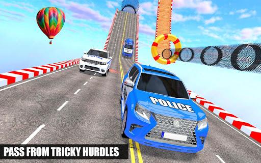 US Police Car Stunt Games 2023 - Gameplay image of android game