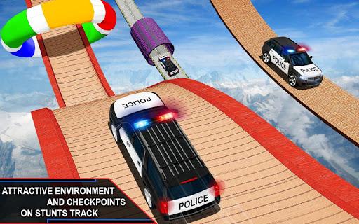 US Police Car Stunt Games 2023 - Gameplay image of android game