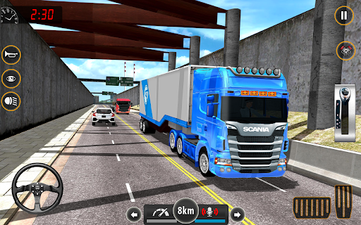 Euro Cargo Truck Driving Game - Gameplay image of android game