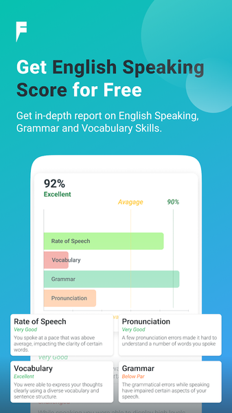 Fluent English Speaking App - عکس برنامه موبایلی اندروید
