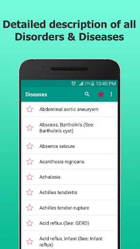 Disorder & Diseases Dictionary Offline - عکس برنامه موبایلی اندروید