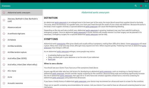 Disorder & Diseases Dictionary Offline - Image screenshot of android app
