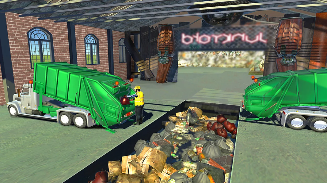 Garbage Trash Truck Driver - Gameplay image of android game