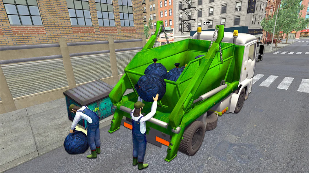 Garbage Trash Truck Driver - Gameplay image of android game