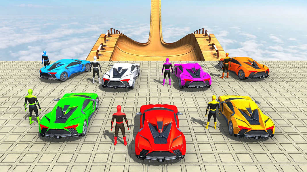 Mega Ramp Car Games Car Stunts - Gameplay image of android game