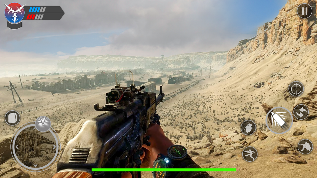 Commando Battle Shooting Games - Gameplay image of android game