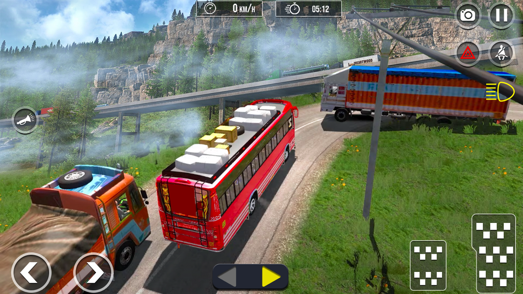 Offroad Coach Driver: Bus Game - Gameplay image of android game