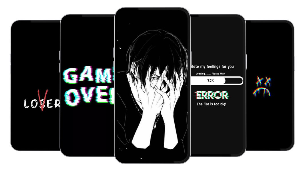 Sad Wallpapers HD Alone, Broke - Image screenshot of android app