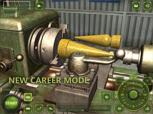 Lathe Machine ۳D: Turning Sim - عکس بازی موبایلی اندروید