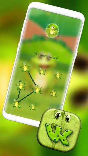 Frog Cartoon Launcher Theme - Image screenshot of android app