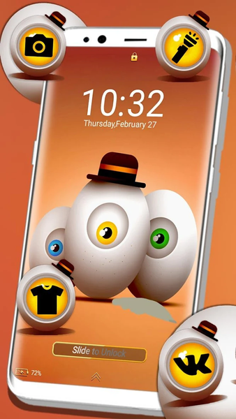 Egg Eye Launcher Theme - عکس برنامه موبایلی اندروید