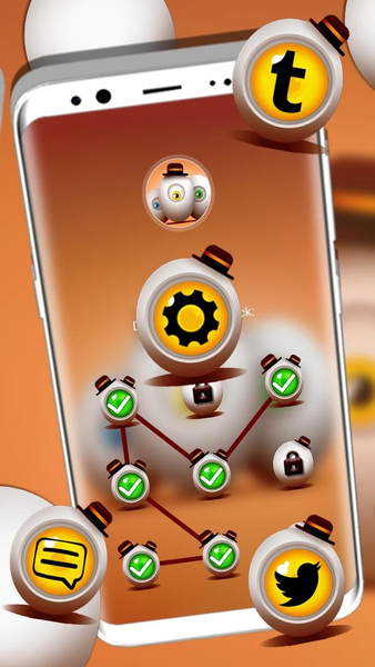 Egg Eye Launcher Theme - عکس برنامه موبایلی اندروید