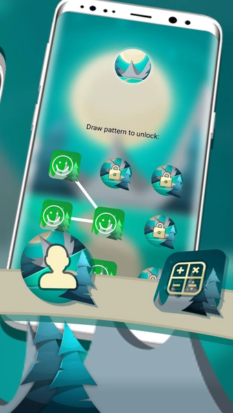 Moon Landscape Launcher Theme - عکس برنامه موبایلی اندروید