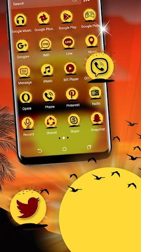 Sunset Launcher Theme - عکس برنامه موبایلی اندروید