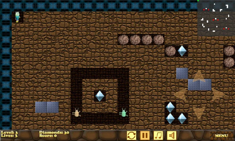 Boulder Crash - Gameplay image of android game