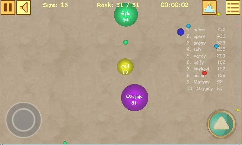 Cell.io - Gameplay image of android game