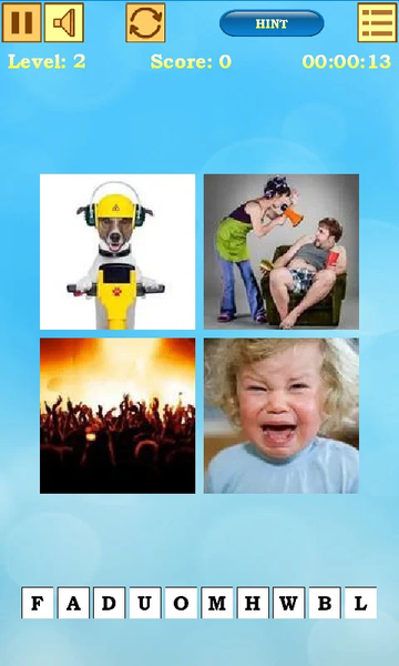 4 Pics 1 Word - Gameplay image of android game
