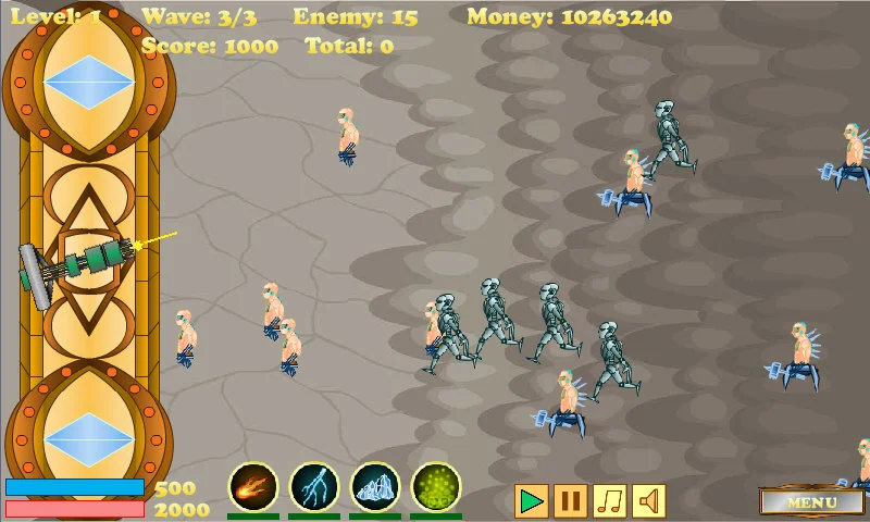 Idle Base Defense - Gameplay image of android game