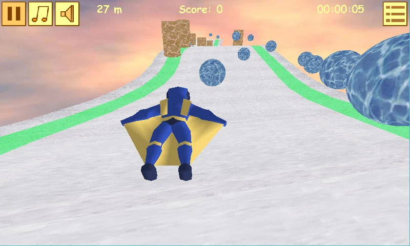 Wingsuit Flight - Gameplay image of android game