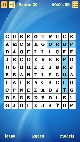 Words Search - Gameplay image of android game