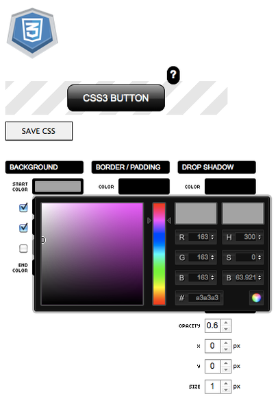 CSS3 Button Generator - Image screenshot of android app
