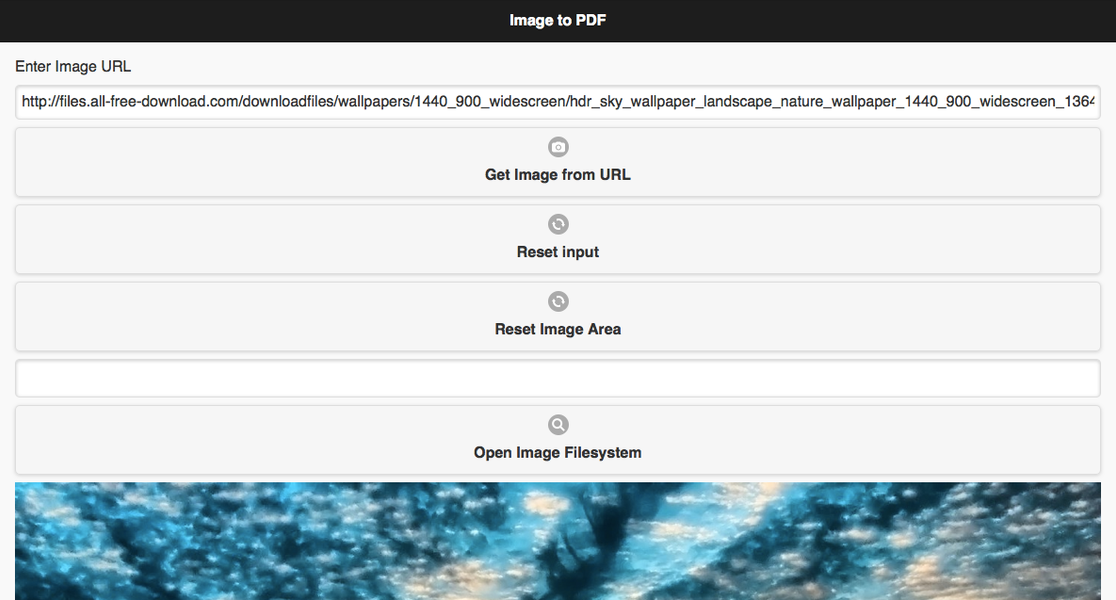 Image To PDF - Image screenshot of android app