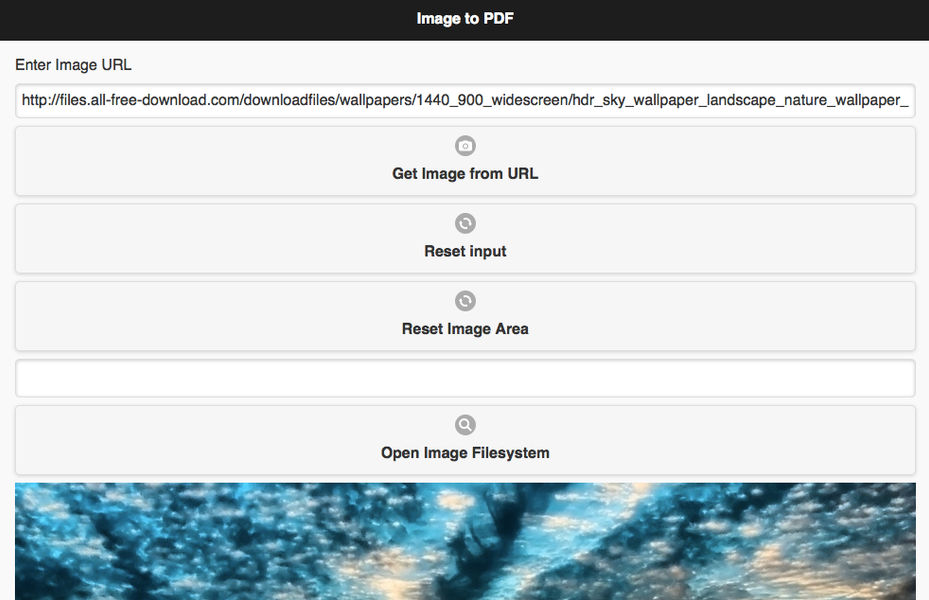 Image To PDF - Image screenshot of android app