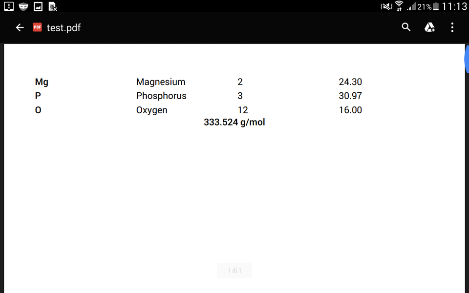 MolMass - Image screenshot of android app
