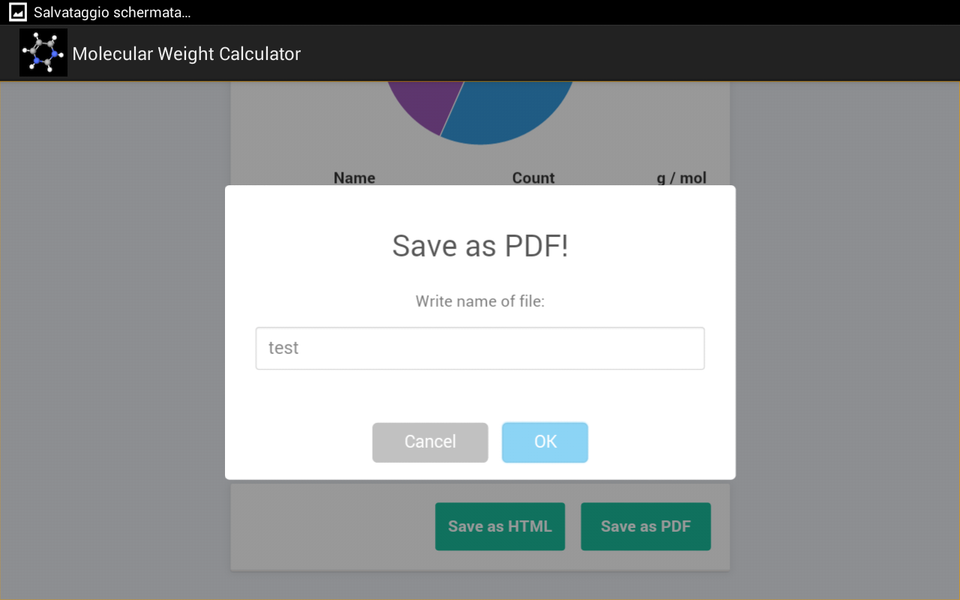 MolMass - Image screenshot of android app