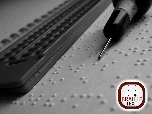 Braille Text - Image screenshot of android app
