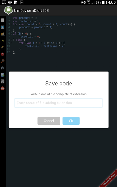 Simple Code Editor - Image screenshot of android app