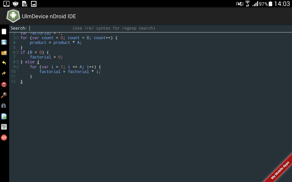 Simple Code Editor - Image screenshot of android app