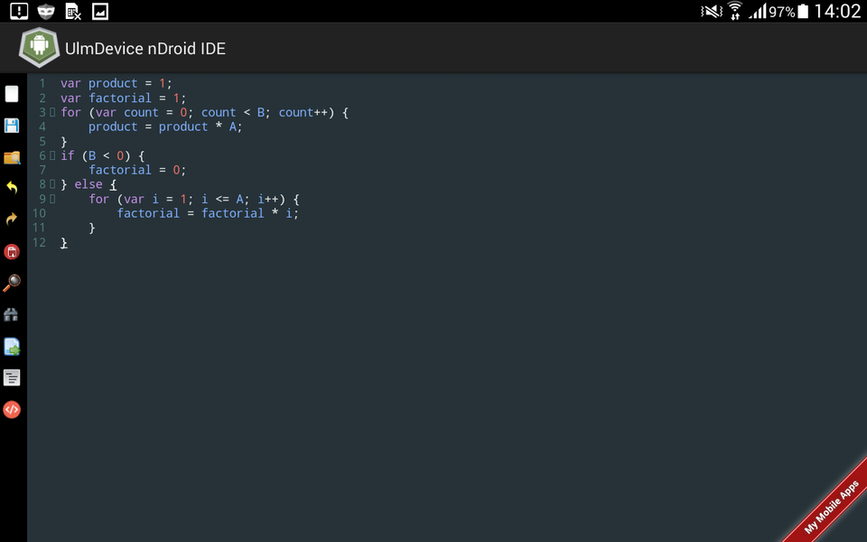 Simple Code Editor - Image screenshot of android app