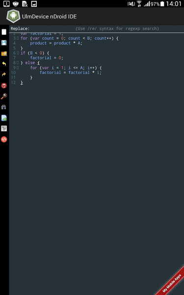Simple Code Editor - Image screenshot of android app