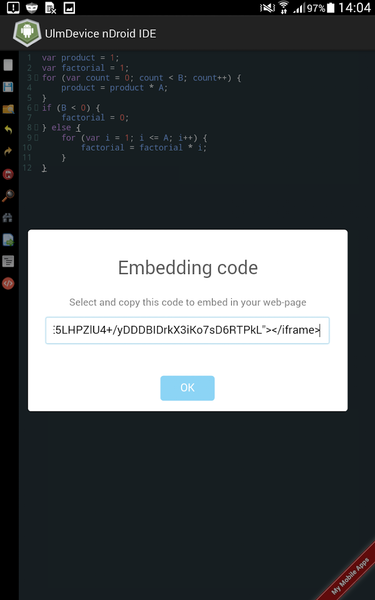 Simple Code Editor - Image screenshot of android app