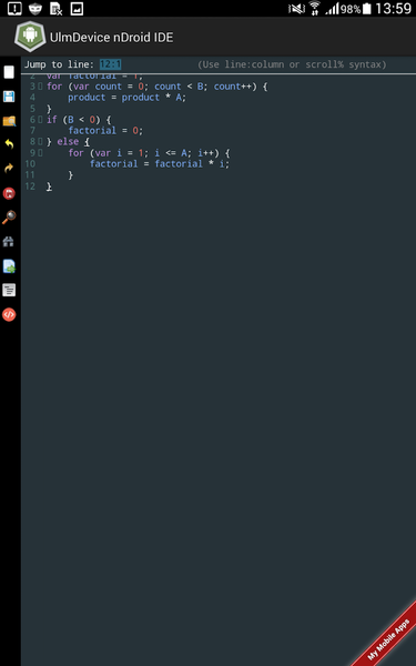Simple Code Editor - Image screenshot of android app
