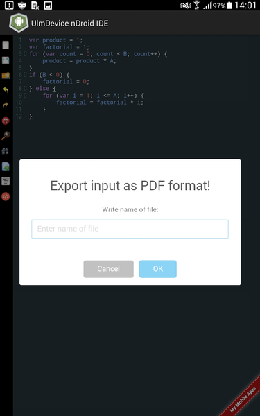 Simple Code Editor - Image screenshot of android app