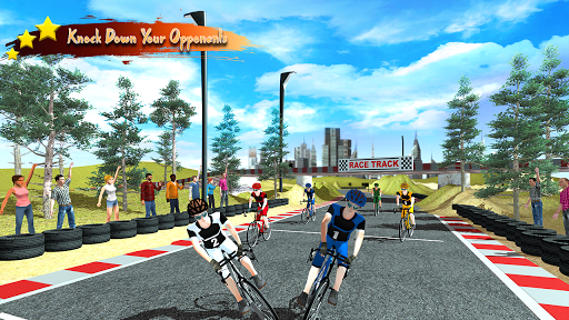 Real Bicycle Racing : BMX Bicycle game 2021 - Gameplay image of android game
