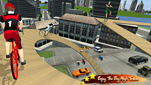 Real Bicycle Racing : BMX  Bicycle game 2021 - Gameplay image of android game