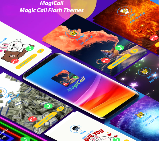 Color Call Flash - Color Phone Call Screen Theme - Image screenshot of android app